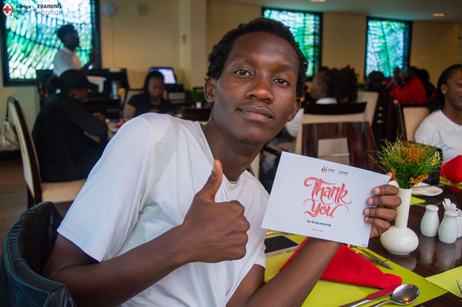 KRCTI student sharing appreciation during campus life activities